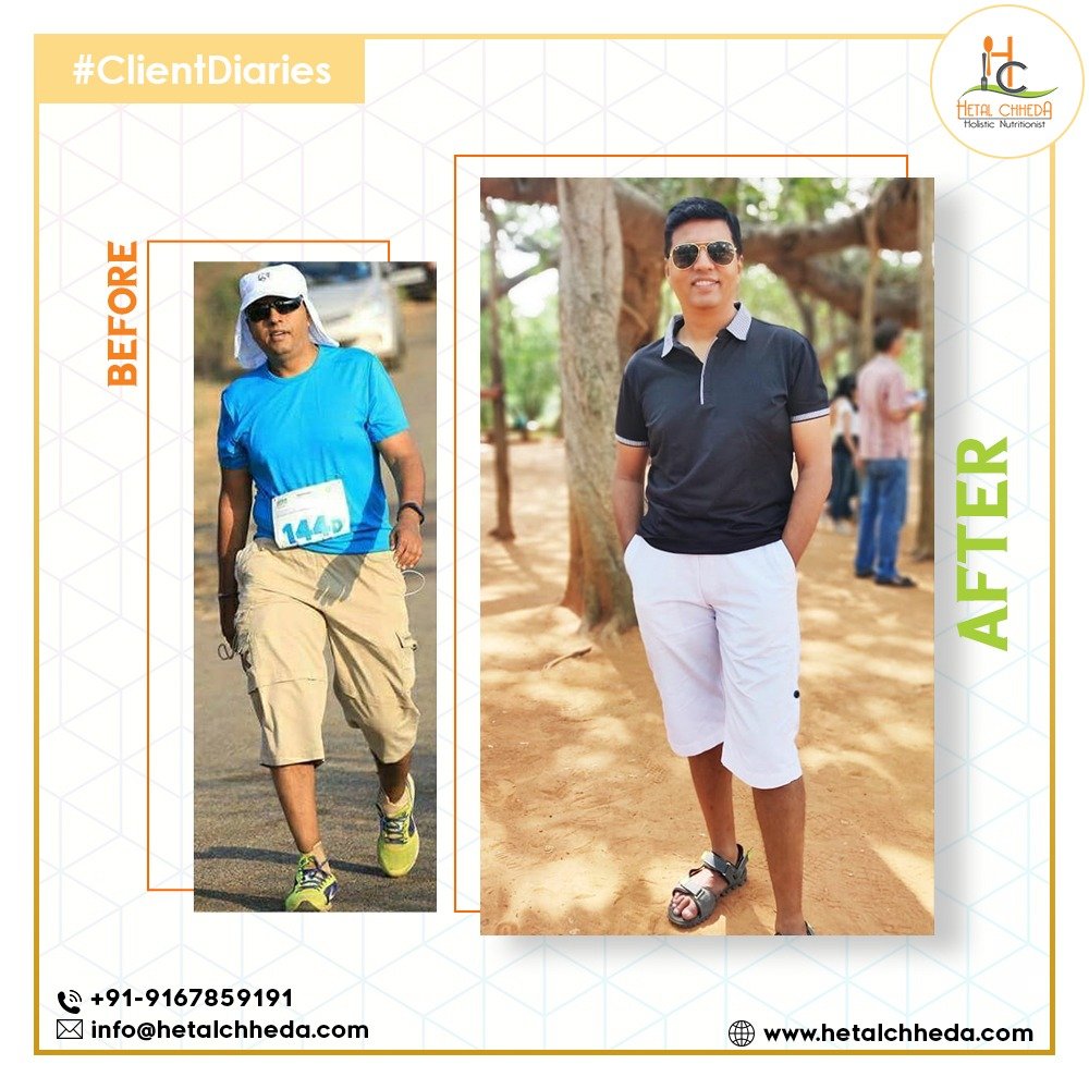 Male weight loss transformation